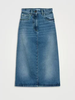 Flared Denim Skirt