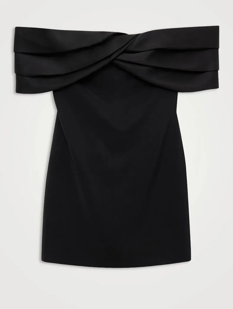 Fleur Off-The-Shoulder Stretch Mini Dress