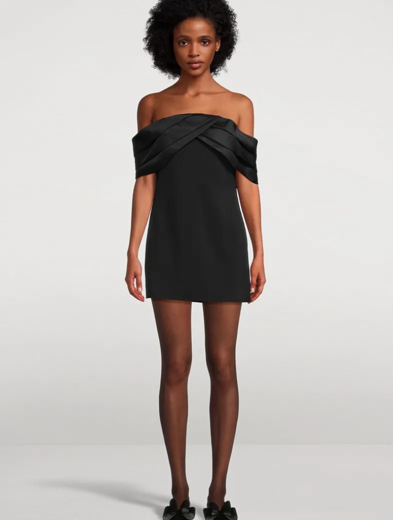 Fleur Off-The-Shoulder Stretch Mini Dress