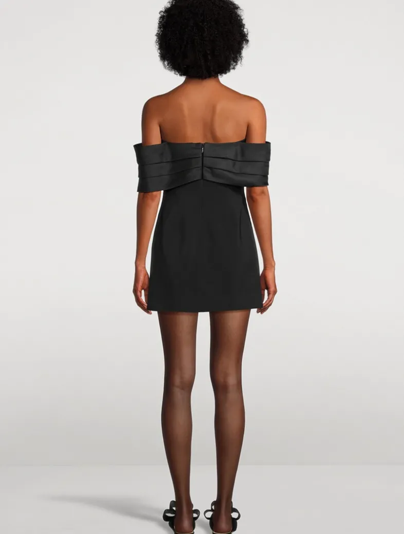 Fleur Off-The-Shoulder Stretch Mini Dress