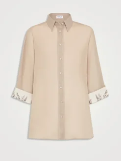 Flora Embroidery Shirt