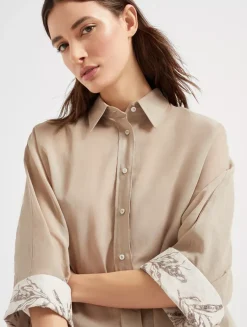 Flora Embroidery Shirt