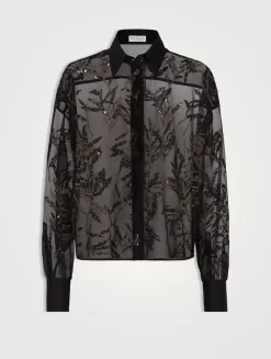 Flora Embroidery Shirt