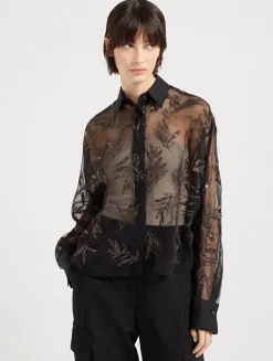 Flora Embroidery Shirt