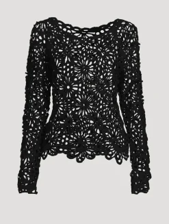 Floral Crochet Blouse