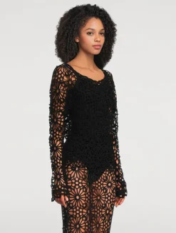 Floral Crochet Blouse