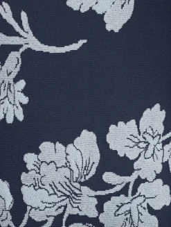 Floral Jacquard Midi Dress