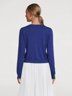 Floral-Embroidered Cardigan