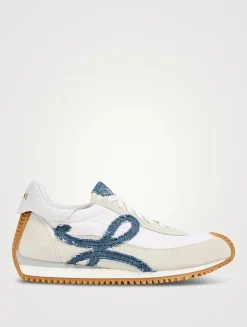 Flow Runner 2.0 Nylon And Suede Sneakers