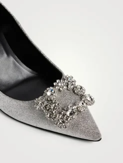 Flower Strass Glitter Pumps