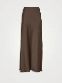 Fluid Bias-cut Skirt