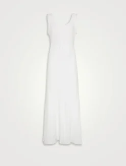 Fluid Twill Tank Dress