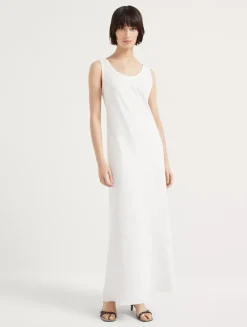 Fluid Twill Tank Dress