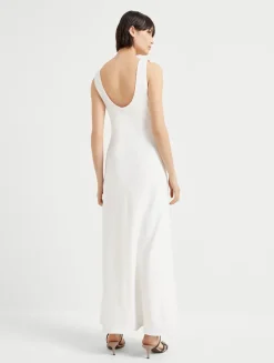 Fluid Twill Tank Dress