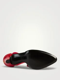 Foliefoliage Patent Leather Ankle-Tie Pumps