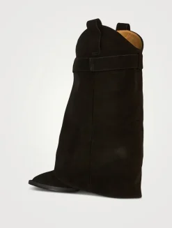 Folk Suede Western Boots