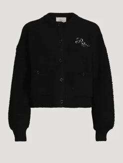 FRAME x Ritz Paris Mixed-Stitch Cardigan