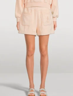 Frame x Ritz Paris Velour Shorts