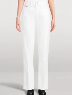 FRAME x Sotheby's Vertical Straight-Leg Jeans