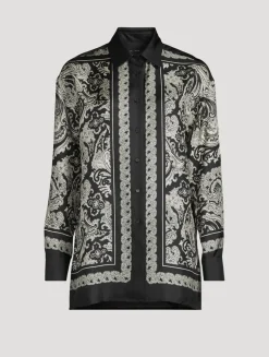 Frances Silk Shirt In Bandana Print
