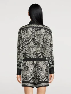 Frances Silk Shirt In Bandana Print