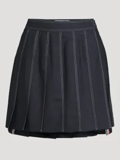 Fresco Pleated Mini Skirt