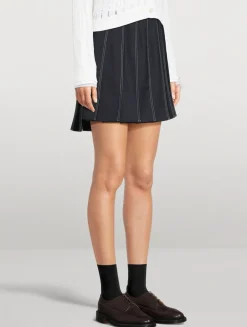 Fresco Pleated Mini Skirt