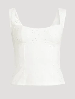 Full Bloom Eyelet Cami