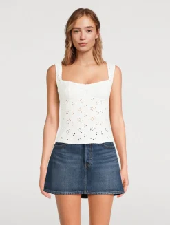 Full Bloom Eyelet Cami