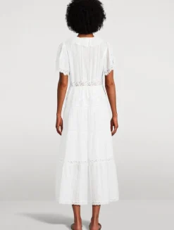 Gabrielle Cotton Voile Midi Dress