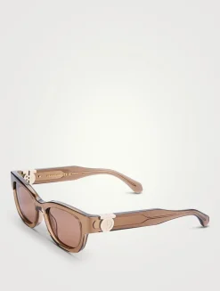 Gancini Hinge Square Sunglasses