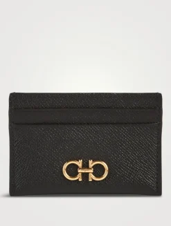 Gancini Leather Card Case