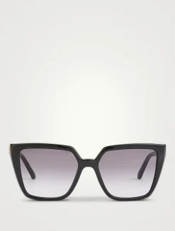 Gancini Rectangular Sunglasses