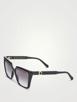 Gancini Rectangular Sunglasses