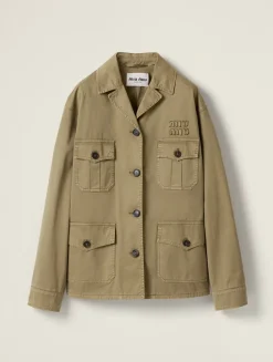 Garment-dyed Cotton Satin Jacket