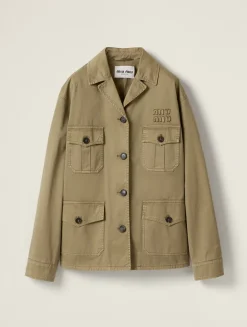 Garment-dyed Cotton Satin Jacket