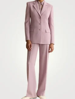 Gates Finesse Crêpe Straight-Leg Trousers