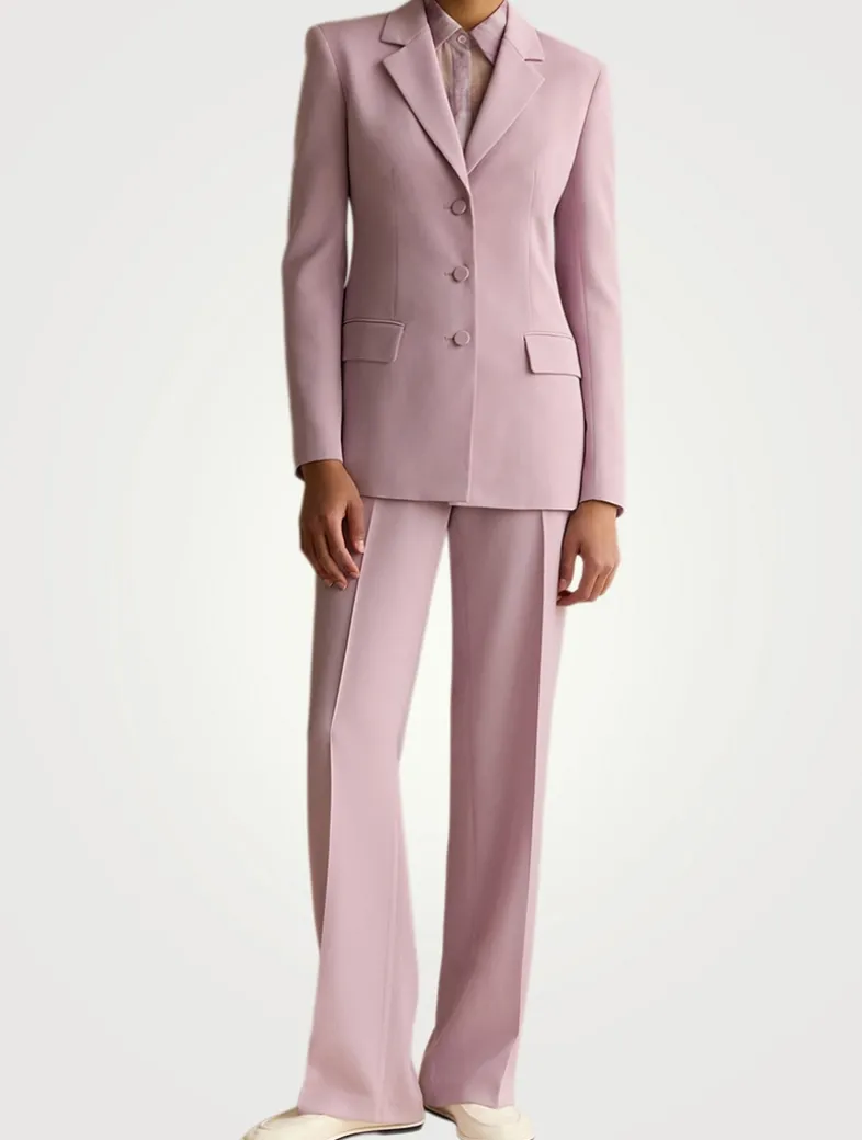 Gates Finesse Crêpe Straight-Leg Trousers