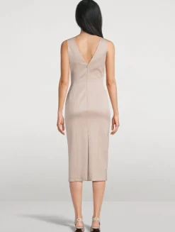 Gathered Sheath Dress