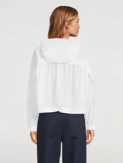 Gathered-Back Windbreaker