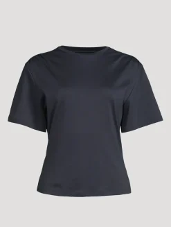 Gathered-Shoulder T-Shirt