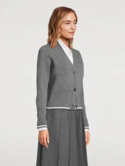 Geese Jacquard Wool Cardigan