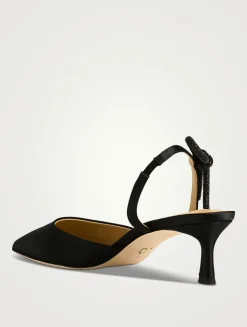 Gentry Satin Slingback Pumps