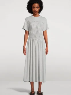 Georgie Smocked Midi Dress