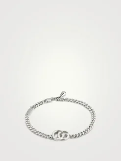 GG Marmont Silver Gourmette Chain Bracelet