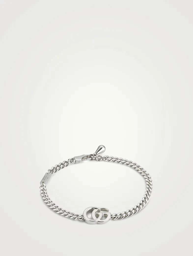 GG Marmont Silver Gourmette Chain Bracelet
