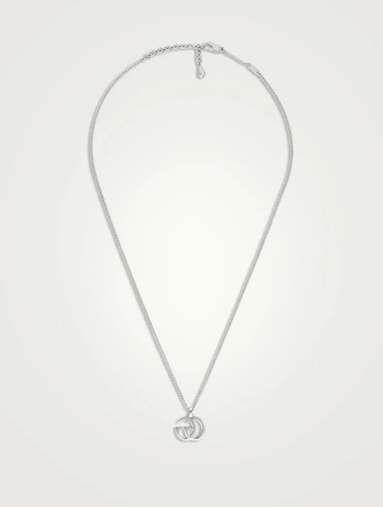 GG Marmont Silver Gourmette Chain Necklace