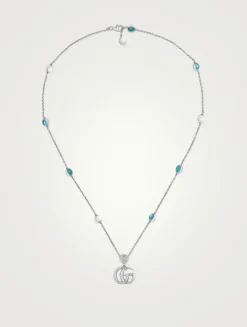 GG Marmont Sterling Silver Necklace