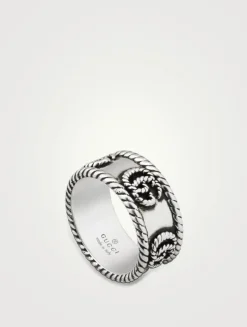 GG Marmont Sterling Silver Ring