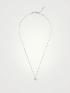 GG Running 18K White Gold Necklace With Diamonds